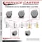 Service Caster 3 Inch MRI Safe Caster, 10mm Threaded Stem SCC-TS02S75-TPR-GRY-M10X22-MRI - alternate 2
